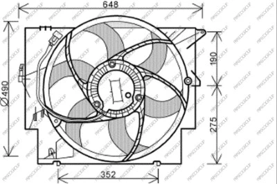 Fan, engine cooling (BM120F001)