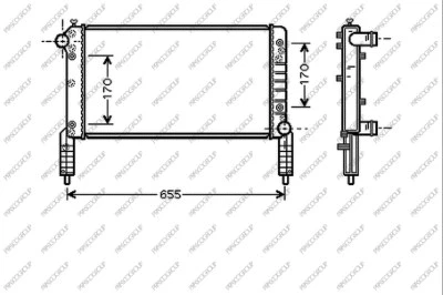 Radiator, engine cooling (FT908R004)