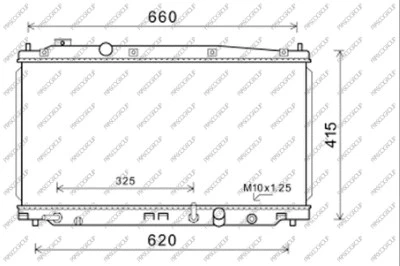 Radiator, engine cooling (HD326R001)