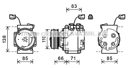 Compressor, air conditioning (HDAK260)