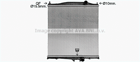 Radiator, engine cooling (VL2103)