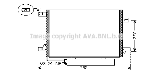 Condenser, air conditioning (MSA5382D)