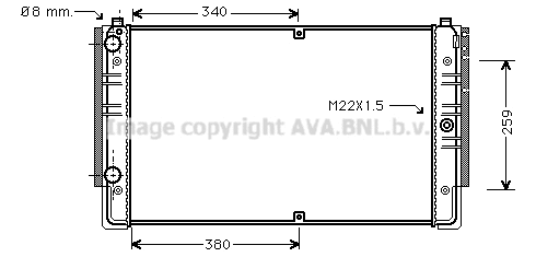 Radiator, engine cooling (VNA2149)