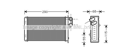 Heat Exchanger, interior heating (PE6100)