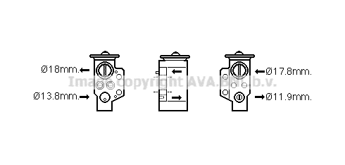 Expansion Valve, air conditioning (AI1351)
