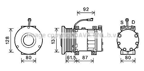Compressor, air conditioning (AGAK003)