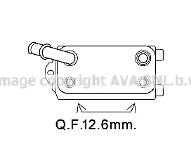Oil Cooler, automatic transmission (VO3170)