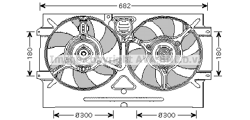Fan, engine cooling (VN7518)