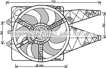 Fan, engine cooling (FT7568)