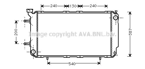 Radiator, engine cooling (SUA2035)