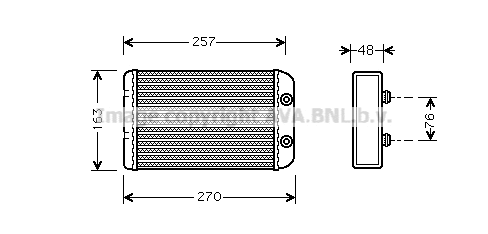 Heat Exchanger, interior heating (FTA6254)