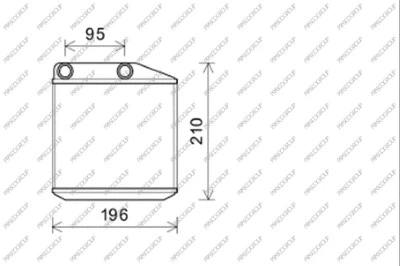 Heat Exchanger, interior heating (FT342H001)