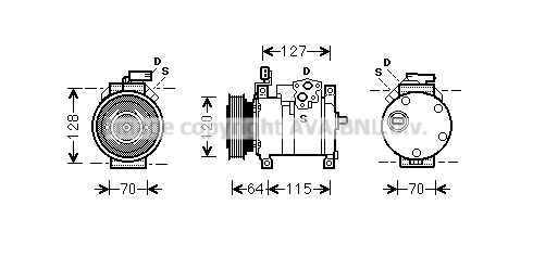 Compressor, air conditioning (CRK115)