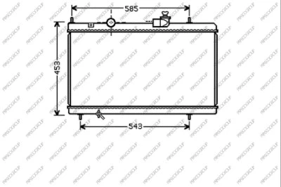 Radiator, engine cooling (CI520R001)