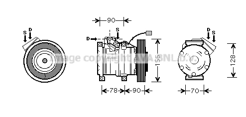 Compressor, air conditioning (HDK167)