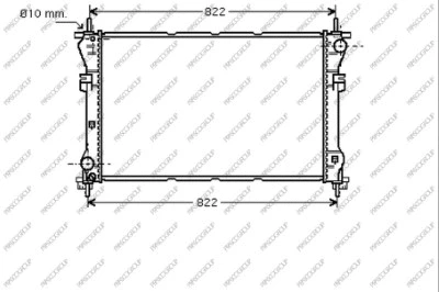 Radiator, engine cooling (FD910R001)