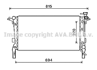 Radiator, engine cooling (HY2242)
