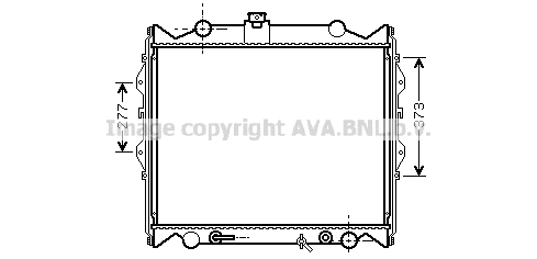 Radiator, engine cooling (TO2249)