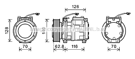 Compressor, air conditioning (JDAK014)