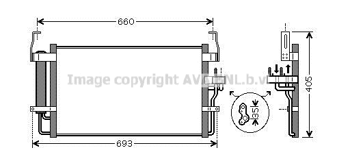 Condenser, air conditioning (HY5092D)