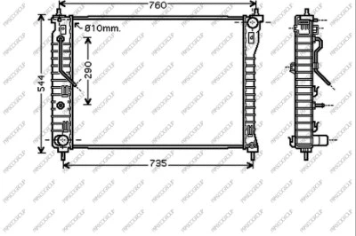 Radiator, engine cooling (DW720R005)