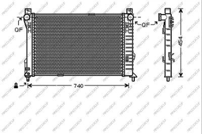 Radiator, engine cooling (ME027R003)