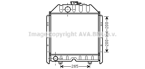 Radiator, engine cooling (FT2341)