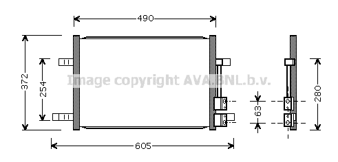Condenser, air conditioning (FD5327)