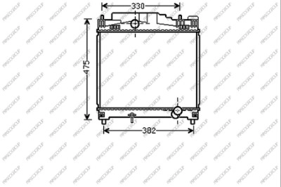 Radiator, engine cooling (TY050R003)