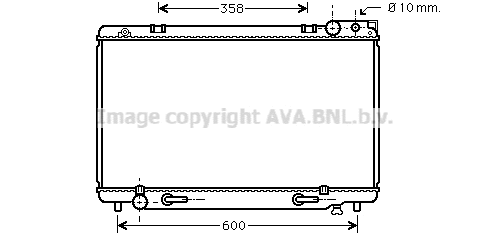 Radiator, engine cooling (TO2160)