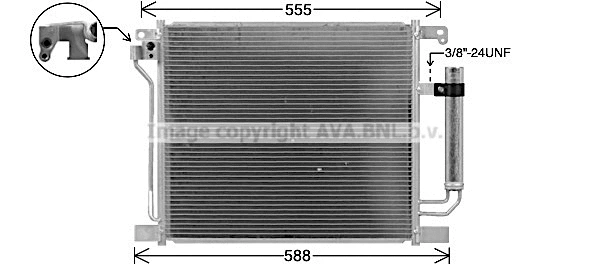 Condenser, air conditioning (DN5467D)