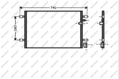 Condenser, air conditioning (AD034C001)