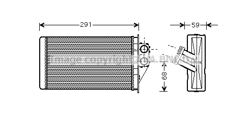 Heat Exchanger, interior heating (PEA6228)