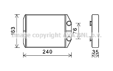 Heat Exchanger, interior heating (DAA6014)