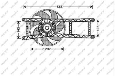 Fan, engine cooling (FT122F001)
