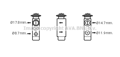 Expansion Valve, air conditioning (CN1219)