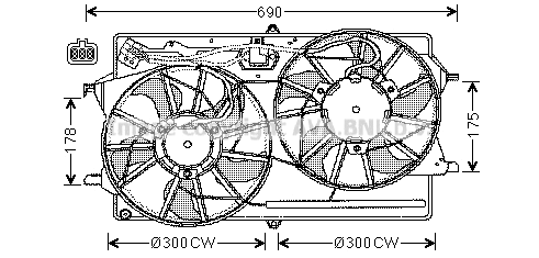 Fan, engine cooling (FD7507)