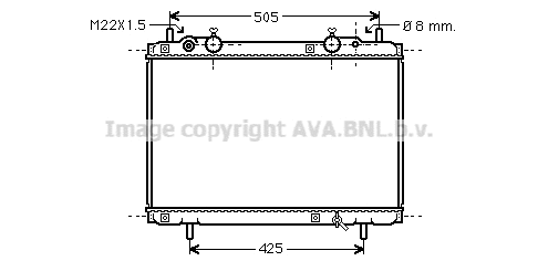 Radiator, engine cooling (FT2180)