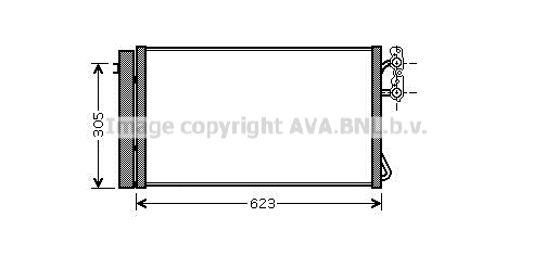 Condenser, air conditioning (BWA5296D)