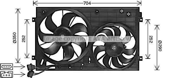 Fan, engine cooling (AI7526)