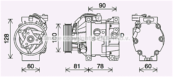 Compressor, air conditioning (TOK747)