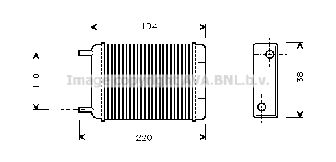Heat Exchanger, interior heating (AU6049)
