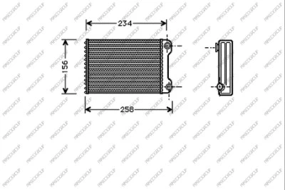 Heat Exchanger, interior heating (FT133H002)