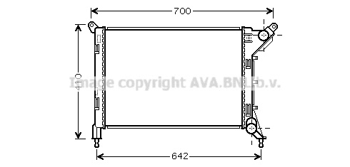Radiator, engine cooling (BW2310)