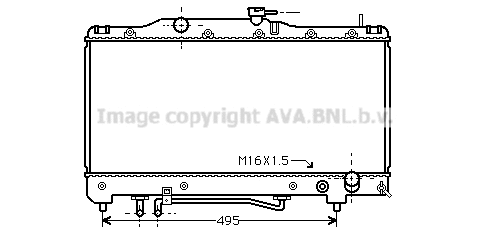 Radiator, engine cooling (TO2201)