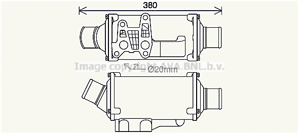 Oil Cooler, engine oil (SC3054)