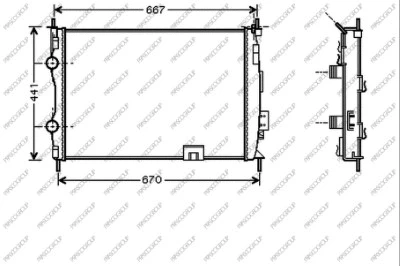 Radiator, engine cooling (DS710R003)