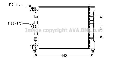 Radiator, engine cooling (VN2038)