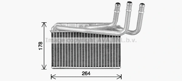 Heat Exchanger, interior heating (BW6599)