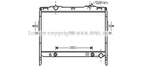 Radiator, engine cooling (KAA2058)